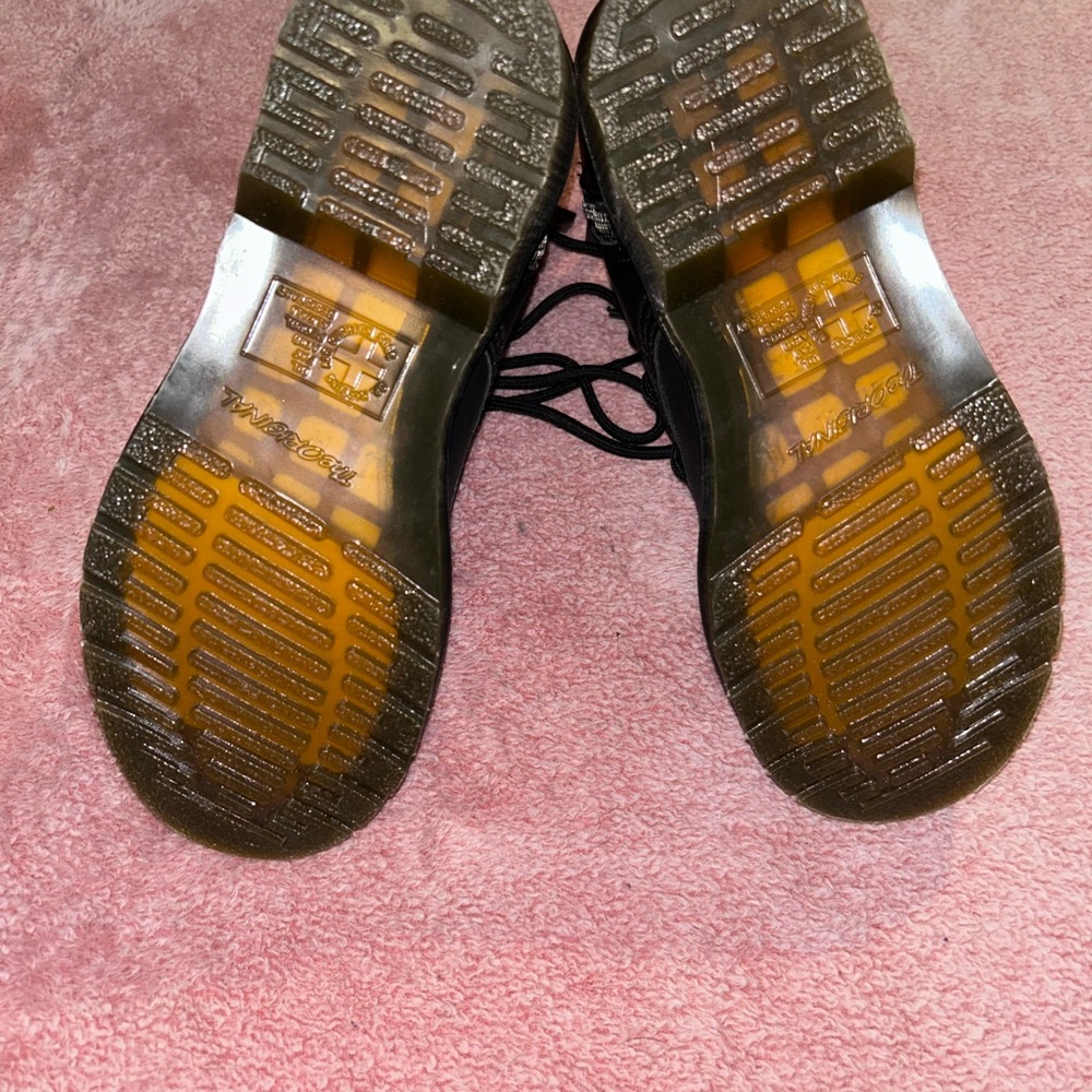 Dr. Martens 1460 Pascal Front Zip 8-Eye Black Nappa Womens size 5 - Picture 3 of 12